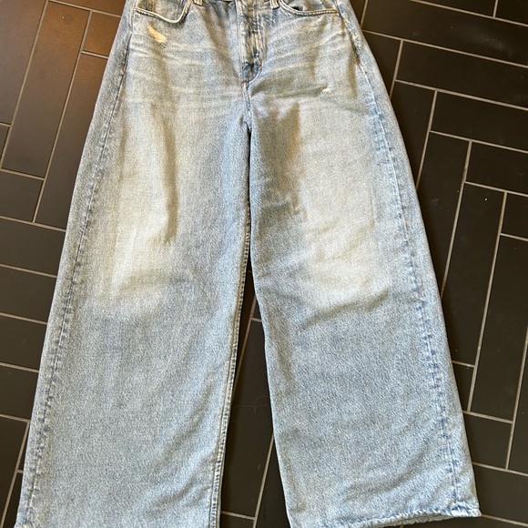 Rag & Bone Miramar Cropped Cotton Terry Sweatpant Jeans - Picture 3 of 6